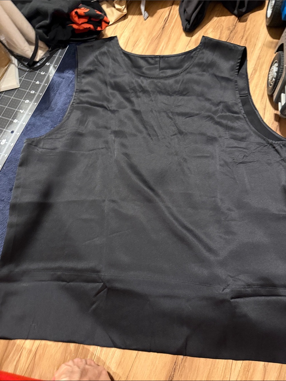Classic Black silk Tank Top